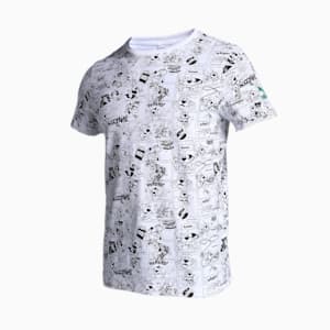 Super PUMA All Over Print Men's T-Shirt, PUMA White