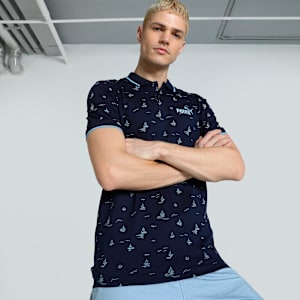 AOP Men's Slim Fit T-Shirt, PUMA Navy-Day dream, extralarge-IND