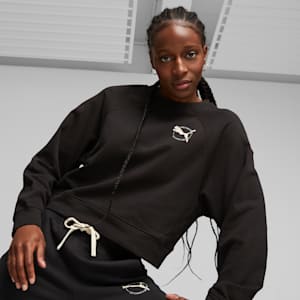 Infuse Women's Half-Zip Oversized Sweatshirt | PUMA