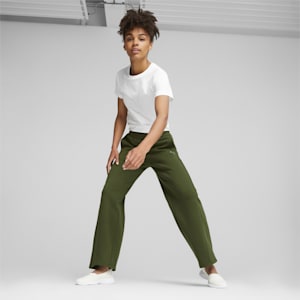Pants clásicos de pierna recta PUMA MOTION para mujer, Myrtle, extralarge