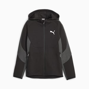 Evostripe Boys' Full-Zip Hoodie, PUMA Black, extralarge