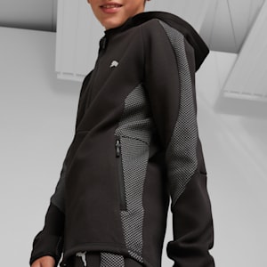 Evostripe Youth Full-zip Hoodie, PUMA Black, extralarge-GBR
