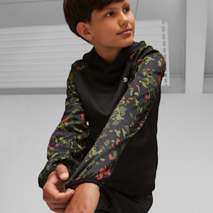 Active Sports Poly Big Kids' Hoodie, PUMA Black, extralarge
