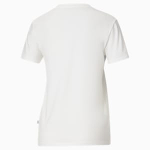T-shirt à logo empilé Ombre, femme, Blanc PUMA
