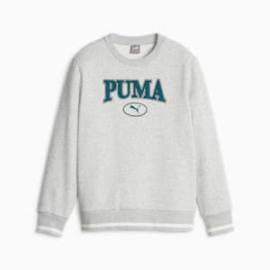 PUMA SQUAD Youth Sweatshirt, Light Gray Heather, extralarge-GBR