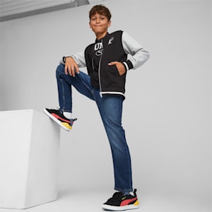 PUMA SQUAD Bomber Jacket Kids, PUMA Black, extralarge-GBR