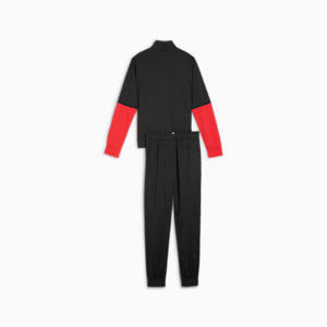 キッズ ボーイズ カラーブロック ポリエステル スーツ 上下セット 128-164cm, For All Time Red, extralarge-JPN