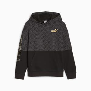 PUMA POWER Colourblock Youth Hoodie, PUMA Black, extralarge-GBR