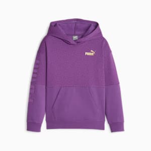 PUMA POWER Colourblock Youth Hoodie, Purple Pop, extralarge-GBR