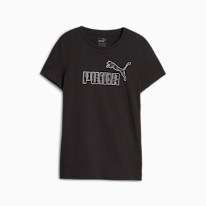 Camiseta Essentials+ Animal para niños grandes, PUMA Black