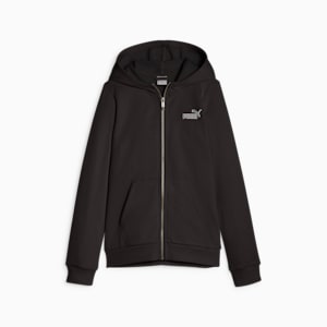 Essentials+ Animal Full-Zip Girls' Hoodie, PUMA Black, extralarge