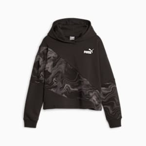 PUMA POWER Marbleized Big Kids' Hoodie, PUMA Black