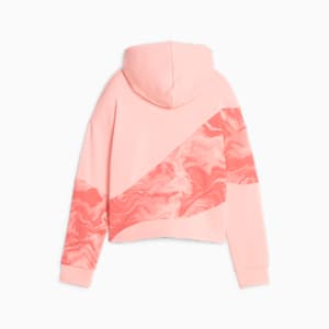 Sudadera con capucha PUMA POWER Marbleised para jóvenes, Peach Smoothie