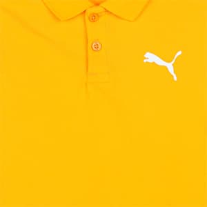 Long Sleeve Boy's Regular Fit Polo, Tangerine, extralarge-IND