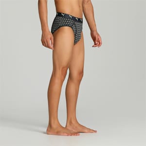 Stretch AOP Men's Briefs Pack of 2 with EVERFRESH Technology, Dark Denim-Dark Gray Heather, extralarge-IND
