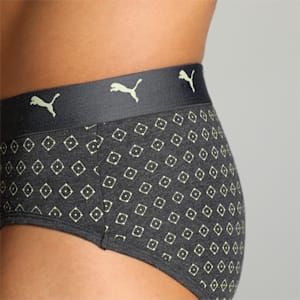 Stretch AOP Men's Briefs Pack of 2 with EVERFRESH Technology, Dark Denim-Dark Gray Heather, extralarge-IND