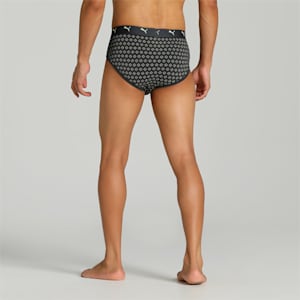 Stretch AOP Men's Briefs Pack of 2 with EVERFRESH Technology, Dark Denim-Dark Gray Heather, extralarge-IND