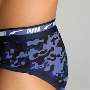 Stretch Camo Men's Briefs Pack of 2 with EVERFRESH Technology, Peacoat-Marlin