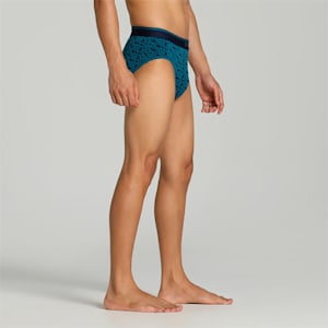 Stretch AOP Men's Briefs Pack of 2 with EVERFRESH Technology, Peacoat-Blue Coral, extralarge-IND