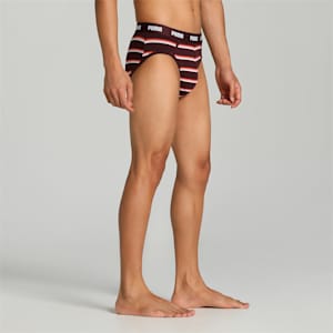 Stretch Stripe Men's Briefs Pack of 2 with EVERFRESH Technology, Fudge-Fudge, extralarge-IND