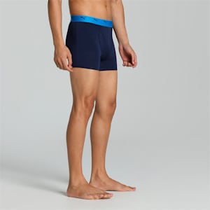 Stretch Plain Men's Trunks Pack of 2 with EVERFRESH Technology, Peacoat-Zinnia-Peacoat-Nrgy Blue, extralarge-IND