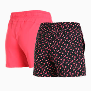 Women's Shorts Pack of 2, Puma Black-Paradise Pink, extralarge-IND