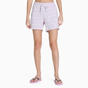Women's Shorts Pack of 2, Lavender Fog-Grape Wine, extralarge-IND