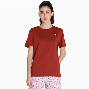PUMA Women's T-Shirt & Shorts Set, Chili Oil-Winsome Orchid, extralarge-IND