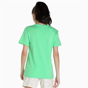 PUMA Women's T-Shirt & Shorts Set, Summer Green-Ivory Glow, extralarge-IND