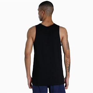 Men's Slub Tank Tops Pack of 2, Puma Black-Cherry Tomato, extralarge-IND