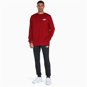 Essentials Terry Regular Fit Men's Jersey Pants, Dark Gray Heather, extralarge-IND