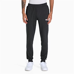 Essentials Terry Regular Fit Men's Jersey Pants, Dark Gray Heather, extralarge-IND