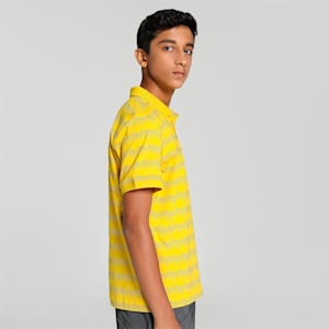 PUMA x one8 Printed Youth Regular Fit Polo, Fresh Pear, extralarge-IND