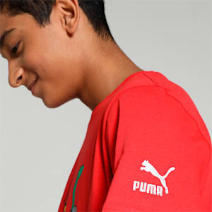 Super PUMA Printed Graphic Youth T-Shirt, For All Time Red