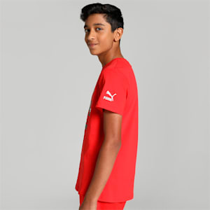Super PUMA Printed Graphic Youth T-Shirt, For All Time Red