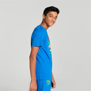 Super PUMA Printed Graphic Youth T-Shirt, PUMA Team Royal