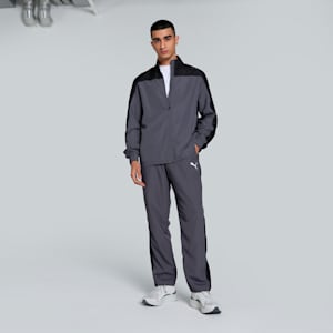 Train Favorite Men's Regular Fit Tracksuit, Galactic Gray, extralarge-IND