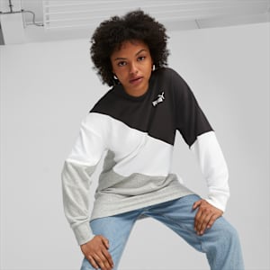 POWER Cat Women's Sweatshirt, PUMA Black, extralarge-IND