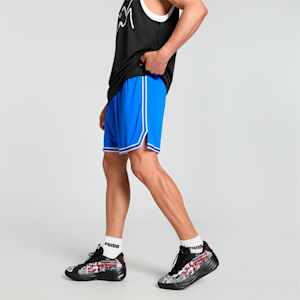 Hoops Team Men's Basketball Shorts, Electric Blue Lemonade, extralarge-IND