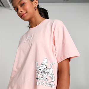 Super PUMA Youth Oversized T-Shirt, Rose Dust, extralarge-IND