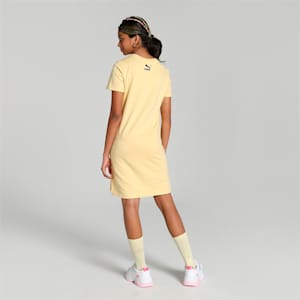 Super PUMA Girls Printed Graphic Dress, Light Straw