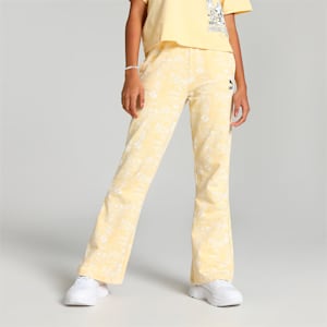 Super PUMA All Over Print Youth Pants, Light Straw