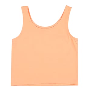 Youth Crop Tank Top, Orange Peach, extralarge-IND