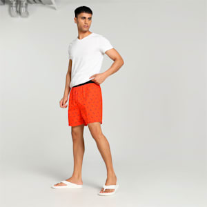 Woven Boxers All Over Print Men's Boxers Pack Of 1, Cherry Tomato-Puma Black