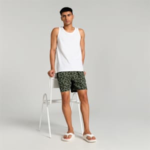 Woven Boxers All Over Print Men's Boxers Pack Of 1, Puma Black-Forest Green-Olivine