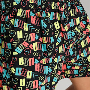 Woven Boxers All Over Print Men's Boxers Pack Of 1, Puma Black-Sunny Lime-Porcelain-Georgia Peach