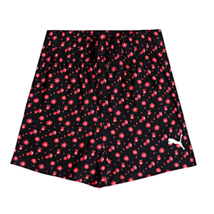 Girl's Shorts Pack of 2, Puma Black-Paradise Pink, extralarge-IND