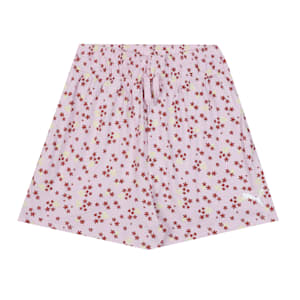 PUMA Girls T-Shirt & Shorts Set, Chili Oil-Winsome Orchid