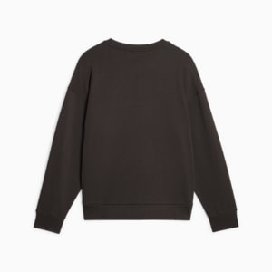Chandail à manches longues et col rond BETTER ESSENTIALS pour femme, PUMA Black, extralarge