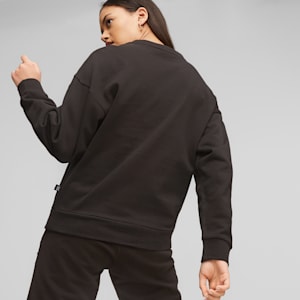 Chandail à manches longues et col rond BETTER ESSENTIALS pour femme, PUMA Black, extralarge